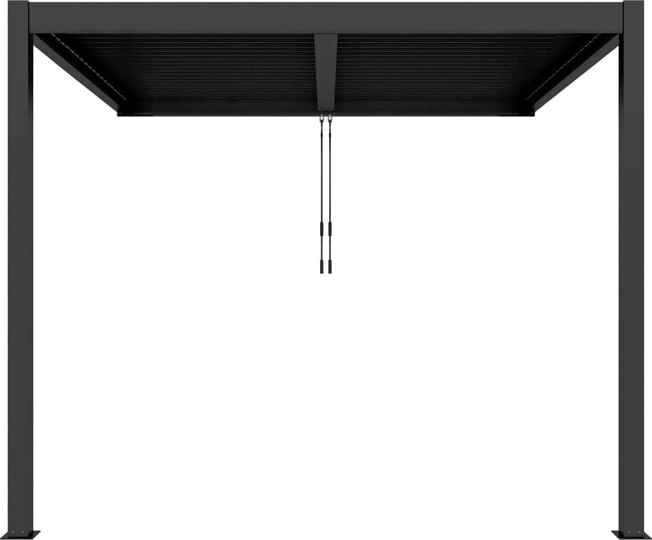 Pergola veggmontert 4x3m m/LED-lys  - bilde 1 av 3